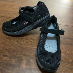 Ryka Relief Black Mary Jane Toning Sneakers